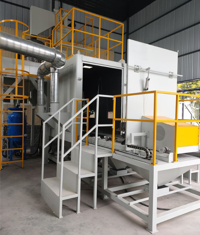 陵水全自动喷砂机 实现无人化高效生产