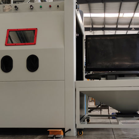 陵水无尘喷砂机半自动模具喷砂机